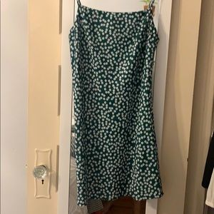 Princess Polly Spaghetti Strap Green Flower Dress
